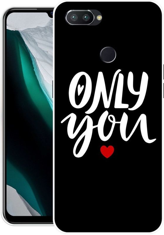 BAGRA Back Cover for Realme 2 Pro, Realme U1  (Black, White, Silicon)