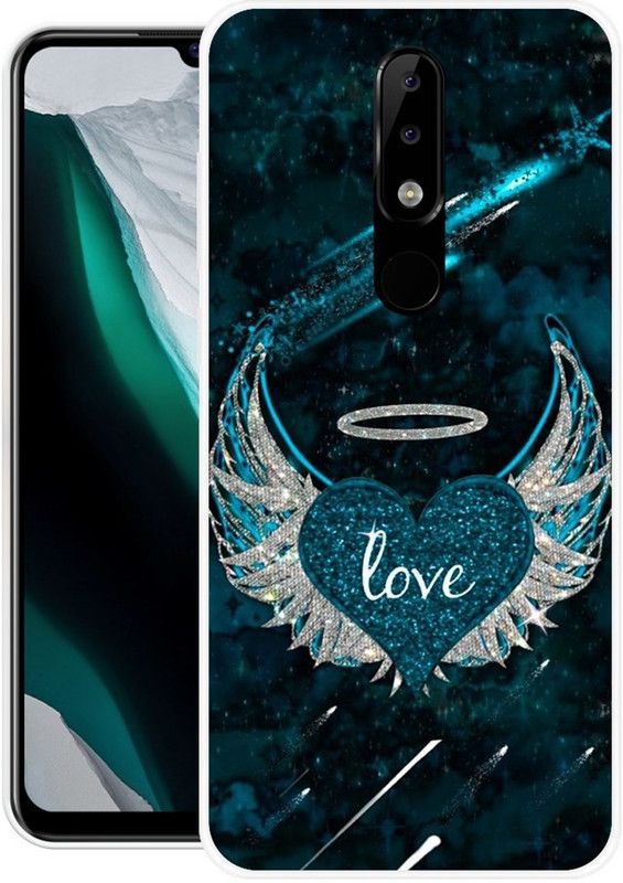 Krtagy Back Cover for Nokia 5.1 Plus  (Multicolor, Dual Protection, Silicon, Pack of: 1)