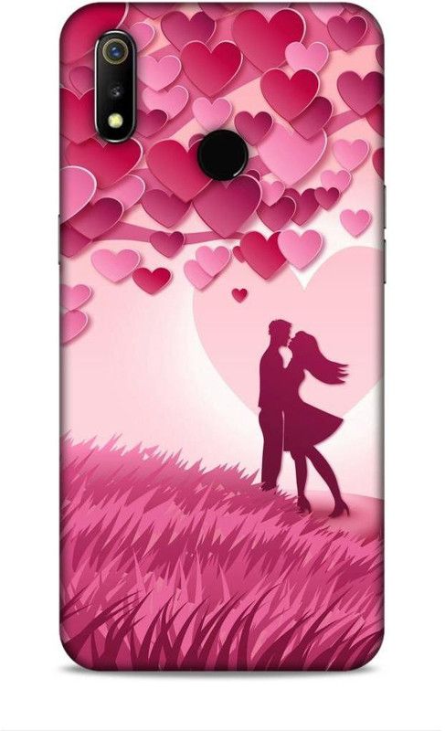 Keviv Back Cover for Realme 3, Realme 3i  (Pink, 3D Case, Pack of: 1)