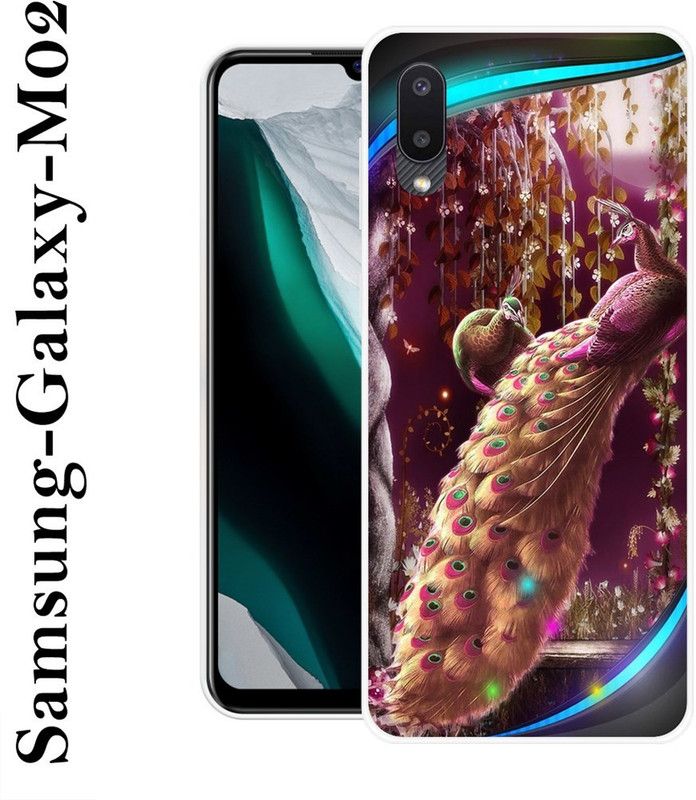 REALKING Back Cover for Samsung Galaxy M02  (Multicolor, Silicon)