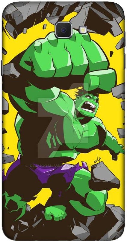 CROKIAN Back Cover for Samsung Galaxy J7 Prime Hulk Back Cover  (Green, Hard Case, Pack of: 1)