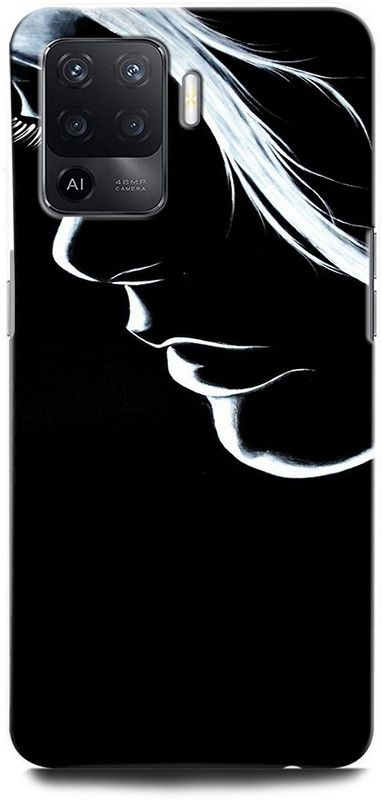 ORBIQE Back Cover for OPPO F19 Pro CPH2285 GIRL, WOMEN ARTWORK, ANIME, PRETTY, BEUTY, HEART, EYES  (Multicolor, Hard Case, Pack of: 1)