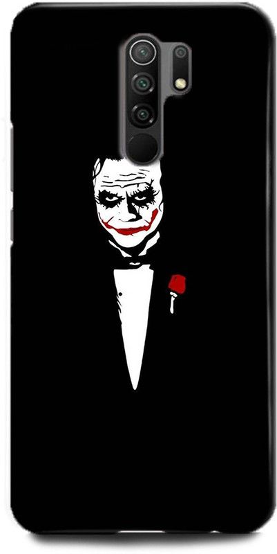 INDICRAFT Back Cover for POCO M2 JOKER, BLACK, WHITE, DARK KNIGHT, MOVIE, DC COMIC  (Multicolor, Hard Case, Pack of: 1)