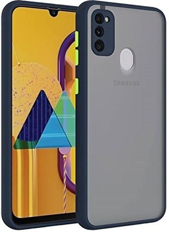 Bodoma Back Cover for Samsung Galaxy M21 2021 Edtion, Samsung Galaxy M21 2021  (Blue, Grip Case, Silicon, Pack of: 1)