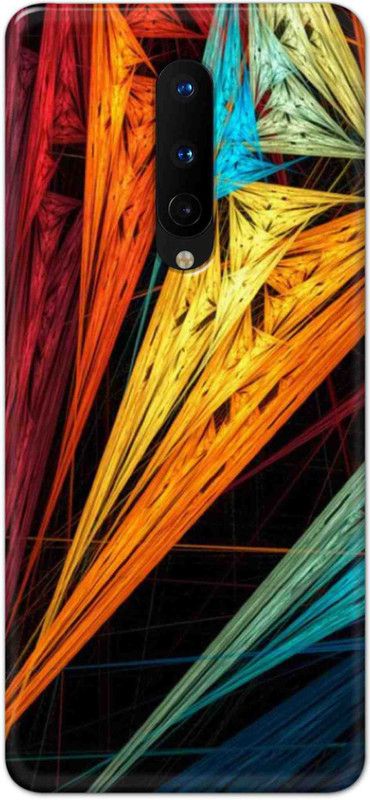NDCOM Back Cover for OnePlus 8 Colorful Print Printed  (Multicolor, Hard Case, Pack of: 1)