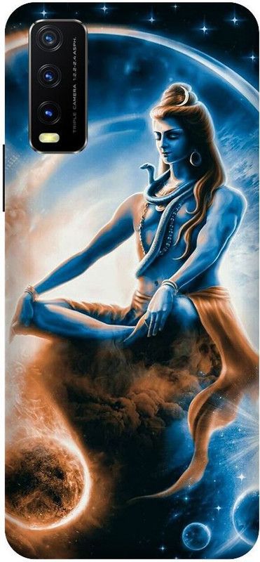 URCHIN Back Cover for Vivo Y20G Shivji, Lord Shiva, Mahadev, Bholenath, Neelkhant, Tridev, God  (Multicolor, Shock Proof, Pack of: 1)