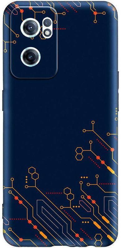 FeelWhiz Back Cover for Oneplus Nord Ce 2 , Oppo Reno 7 5G  (Black)