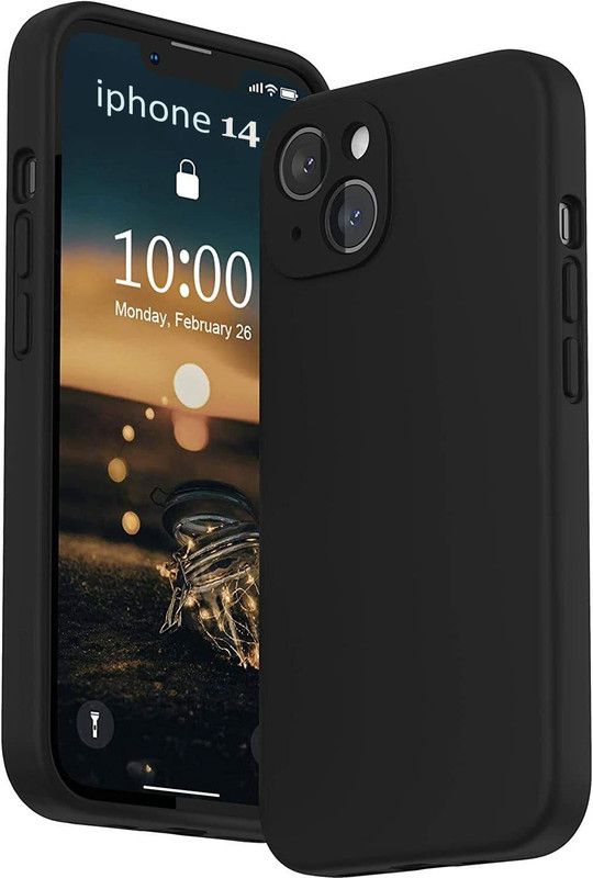INFINITYWORLD Back Cover for APPLE iPhone 14  (Black, Shock Proof, Pack of: 1)