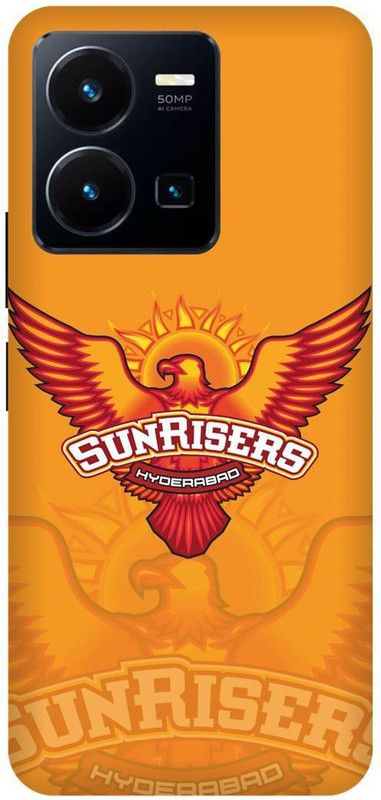 FRONK Back Cover for vivo Y35, V2205, SUNRISES, HYDERABAD, IPL, TEAM, ORANGE, ARMY, LOGO  (Orange, Hard Case, Pack of: 1)