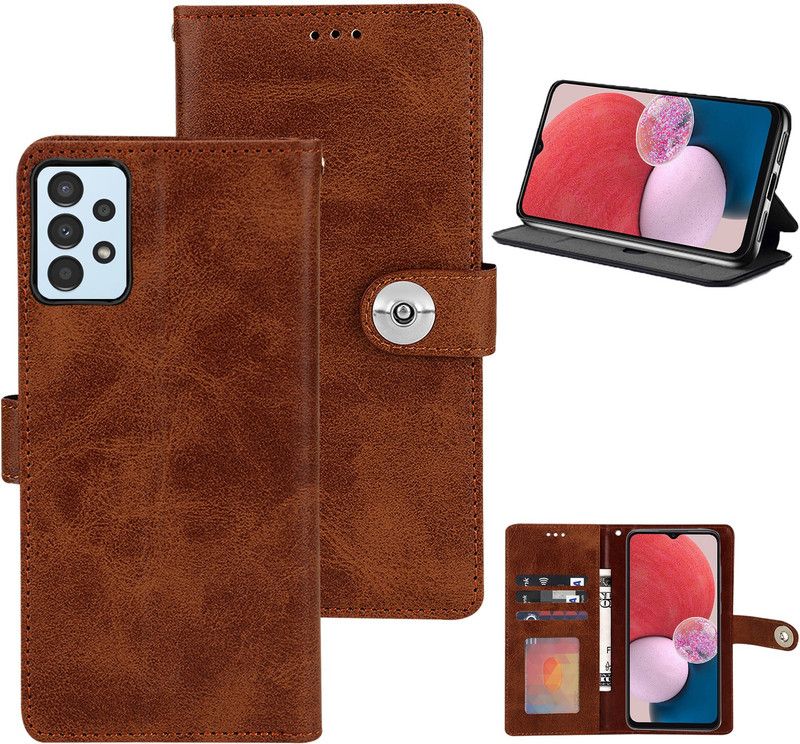 Wowcase Back Cover for SAMSUNG Galaxy A13  (Brown, Dual Protection, Pack of: 1)