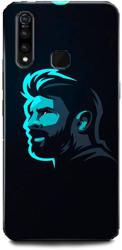 Afterglow Back Cover for Vivo Z1Pro  (Black, Blue, Shock Proof, Pack of: 1)