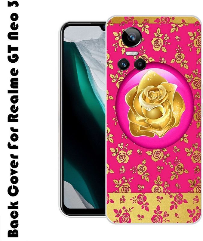 Sswastik Back Cover for Realme GT neo 3  (Pink, Beige, Grip Case, Silicon, Pack of: 1)