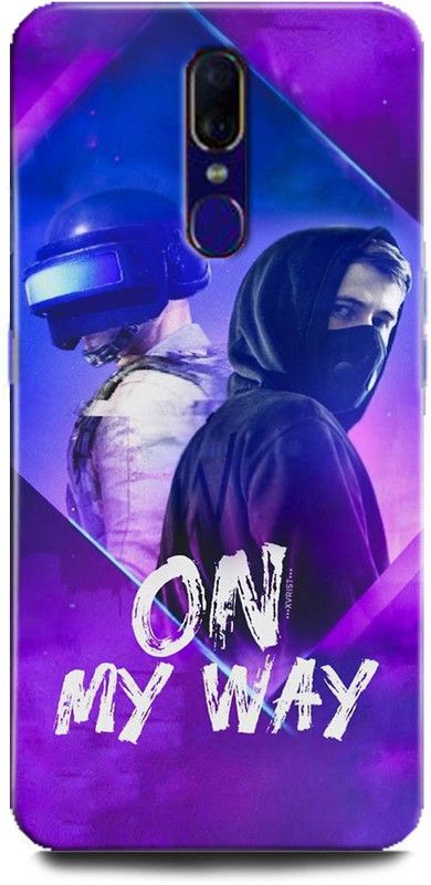 Afterglow Back Cover for Oppo F11 ALAN WALKER, EDM DJ, FADED, SINGER, DJ, EDM, COOL, PUBG, ON MY WAY  (Multicolor, Shock Proof, Pack of: 1)