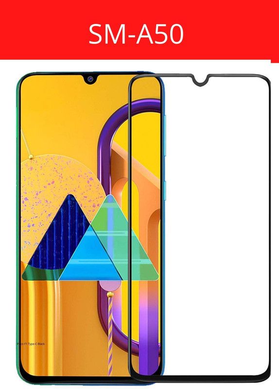 Pandaco Edge To Edge Tempered Glass for Samsung A50  (Pack of 1)