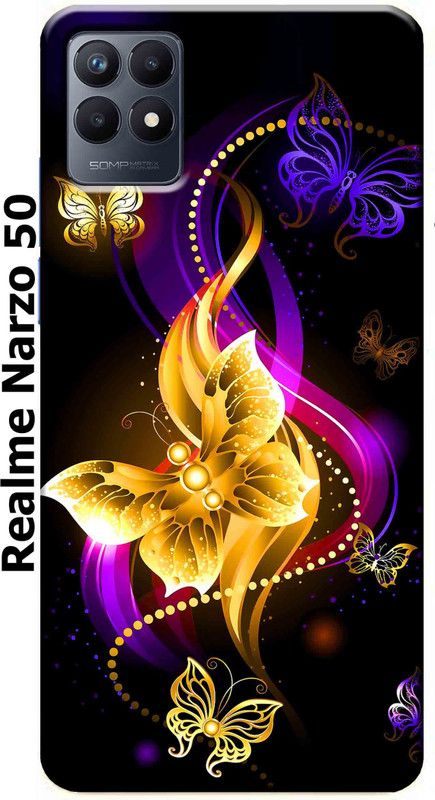 stroxy Back Cover for Realme narzo 50 2586  (Multicolor, Matte Finish, Silicon, Pack of: 1)