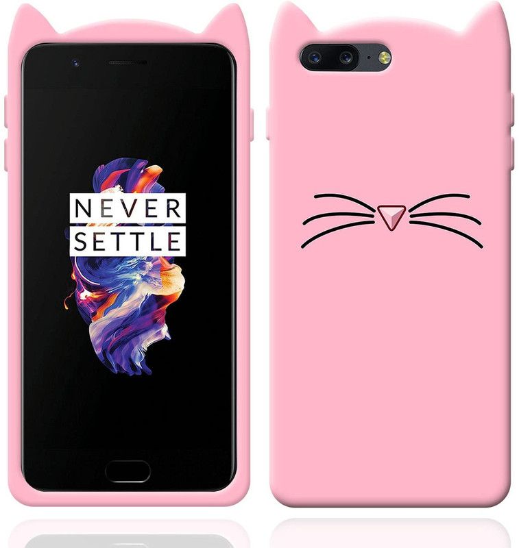 TKTHUB Back Cover for OnePlus 5  (Pink, Pack of: 1)