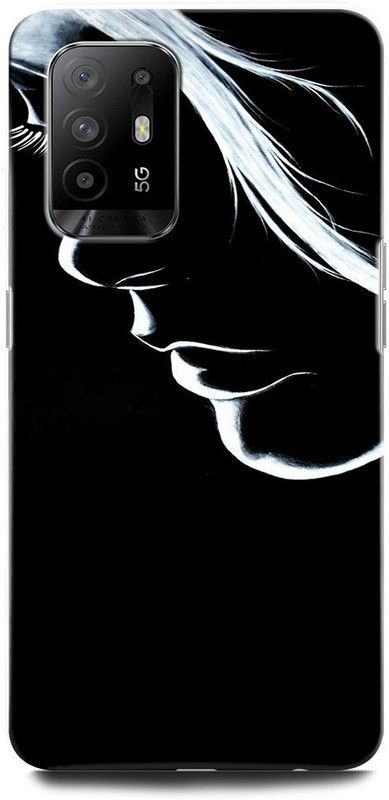 ORBIQE Back Cover for OPPO F19 Pro+ 5G CPH2213 GIRL, WOMEN ARTWORK, ANIME, PRETTY, BEUTY, HEART, EYES  (Multicolor, Hard Case, Pack of: 1)