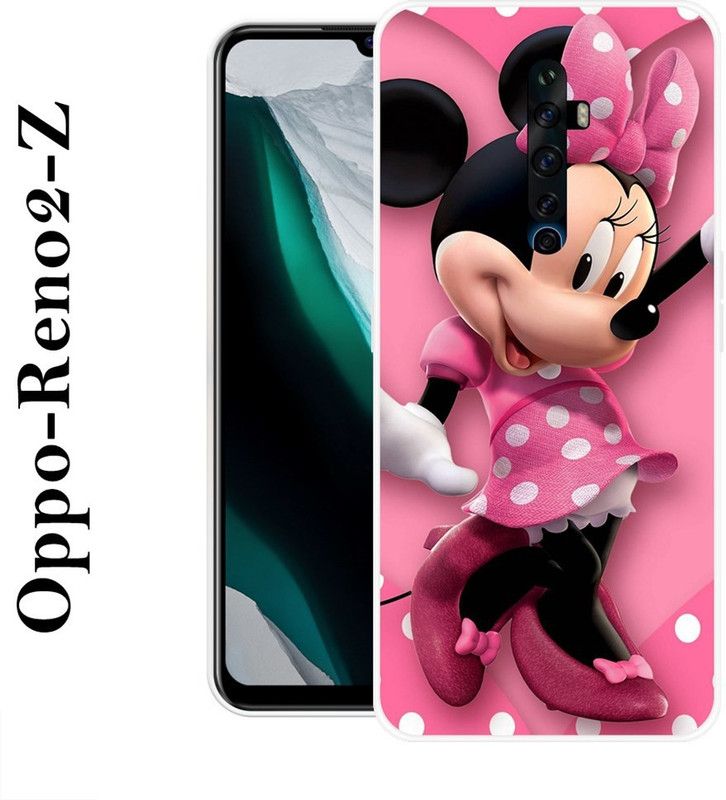 Sswastik Back Cover for Oppo Reno2 Z  (Black, Pink, Hard Case, Silicon)