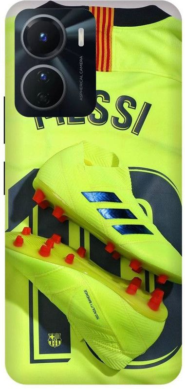 FRONK Back Cover for vivo Y16, V2204, LIONEL, MESSI, 10, FOOTBALL, PLAYER  (Green, Hard Case, Pack of: 1)