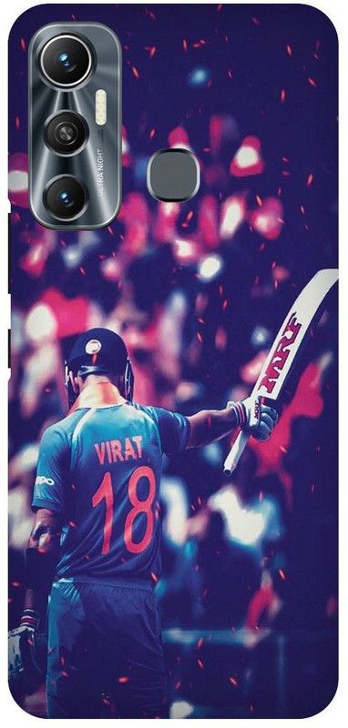 PICHKU Back Cover for INFINIX HOT 11- X662-VIRAT,KOHLI,INDIAN,PLAYER,CRICKETER,RCB,JERSEY,18,IPL,CRICKET,SPORTS  (Blue, Hard Case, Pack of: 1)