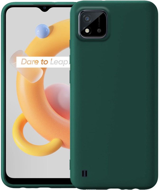 Orosky Back Cover for Realme C11 2021  (Green, Shock Proof, Pack of: 1)