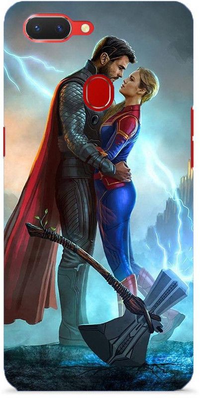 NDCOM Back Cover for OPPO Realme 2 Pro Avengers End Game Thor And Captain Marvel Printed  (Multicolor, Hard Case, Pack of: 1)