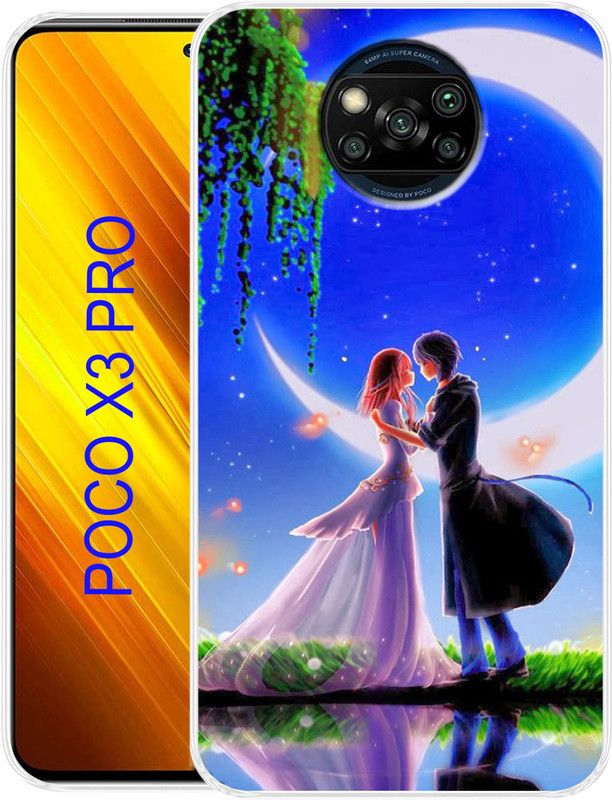 SmartGoldista Back Cover for Poco X3 Pro  (Multicolor, Grip Case, Silicon)