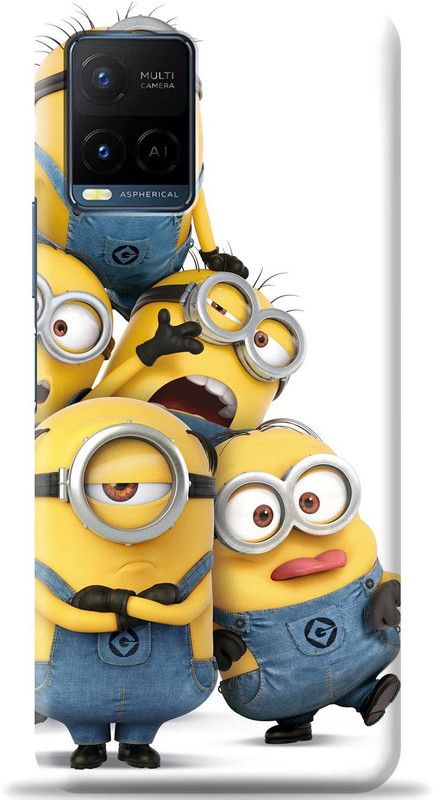 Loffar Back Cover for Vivo Y21  (Yellow, Shock Proof, Pack of: 1)