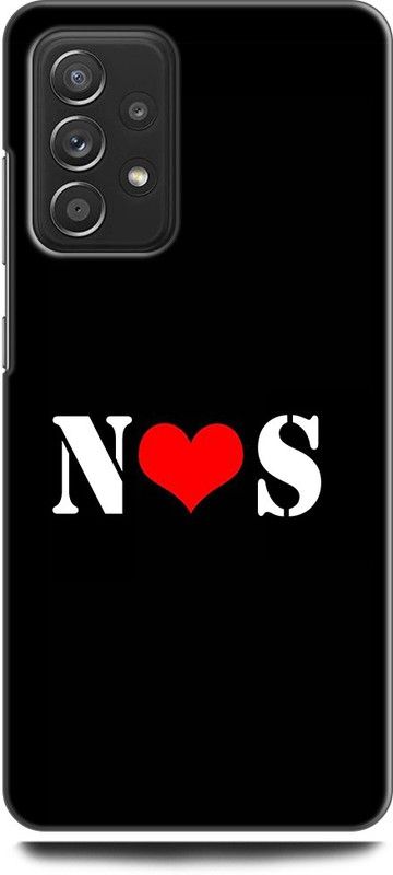 Afterglow Back Cover for SAMSUNG Galaxy A52 N S, N LOVES S, NAME, LETTER, ALPHABET, NS LOVE, HART  (Multicolor, Shock Proof, Pack of: 1)