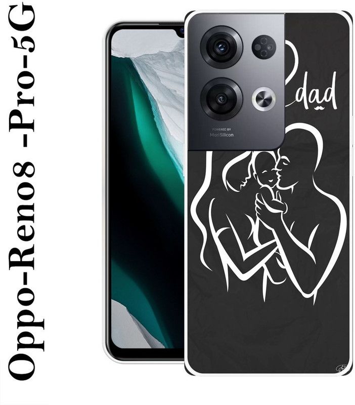 Sswastik Back Cover for Oppo Reno8 Pro 5G  (Black, White, Silicon)