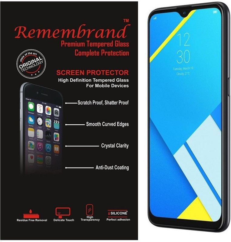 Remembrand Tempered Glass Guard for Realme C2  (Pack of 1)