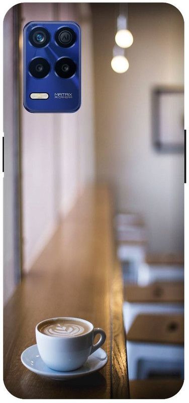 Bluvver Back Cover for Realme 8s 5G , RMX3381, Printed Love,Coffee Cup Back Cover  (Multicolor, Hard Case, Pack of: 1)