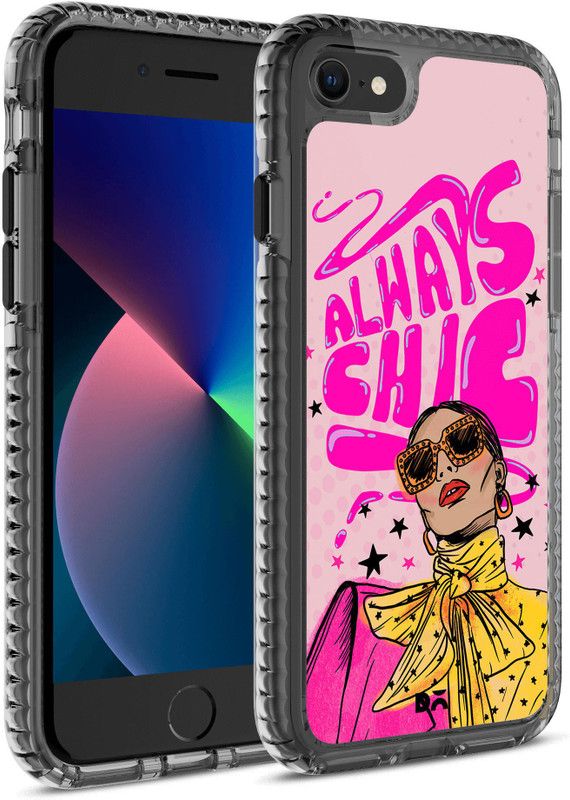 DailyObjects Always Chic Stride 2.0 Back Cover for Apple iPhone 8  (Beige, Dual Protection, Pack of: 1)