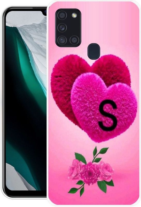 BAILAN Back Cover for Samsung Galaxy A21s  (Pink, Grip Case, Silicon)