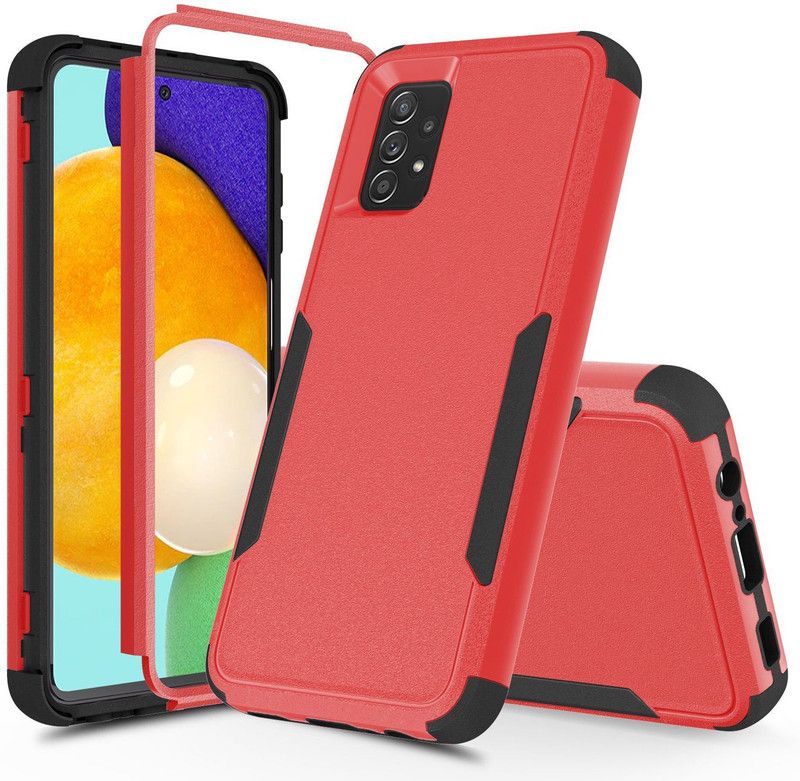 TURTLE Back Cover for Samsung Galaxy A52 / Galaxy A52s 5G  (Red, Dual Protection, Pack of: 1)