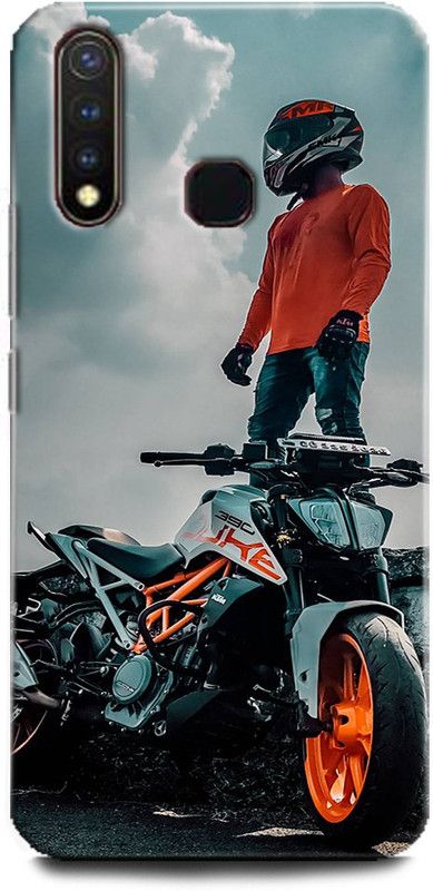 Afterglow Back Cover for Vivo U20 duke, ktm, bike, racer, duck love, biker  (Multicolor, Dual Protection, Pack of: 1)