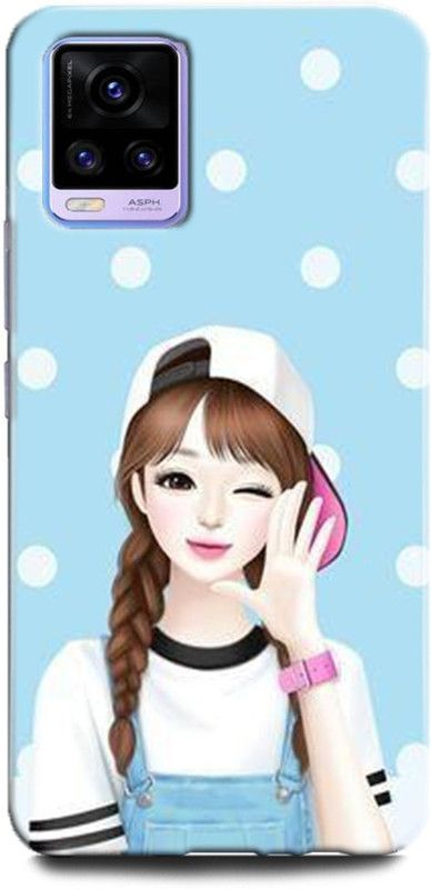 Afterglow Back Cover for Vivo V20 pro GRIL, BTS, LOVELY GRIL, ANYME  (Multicolor, Shock Proof, Pack of: 1)