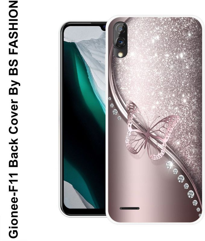 BSRAJ Back Cover for Gionee F11  (Grey, White, Silicon)