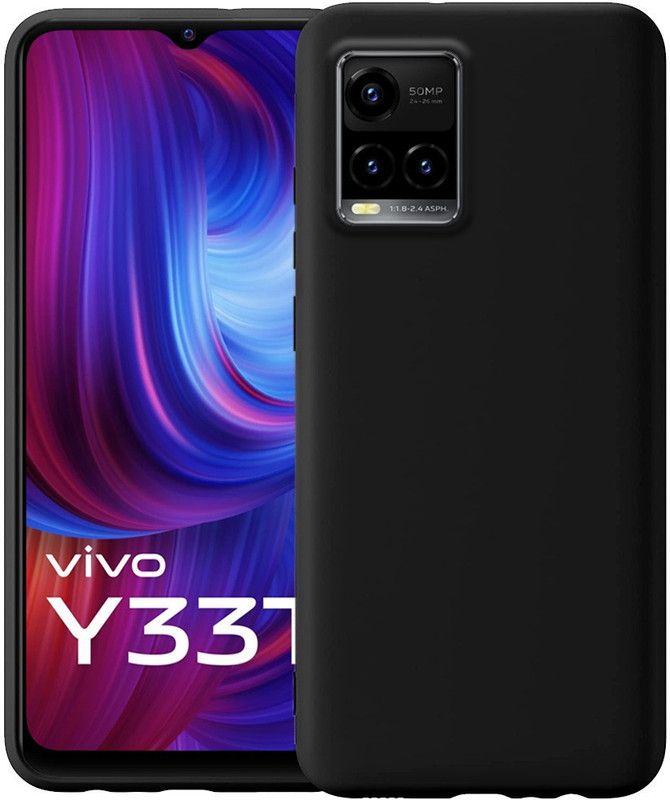 Orosky Back Cover for Vivo Y33T  (Black, Shock Proof, Pack of: 1)