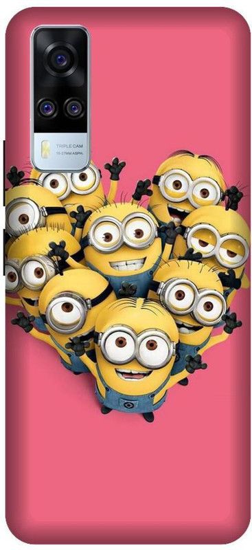URCHIN Back Cover for Vivo Y51A minions, Cute, funny, cartoon, Minions cute, cute  (Multicolor, Shock Proof, Pack of: 1)