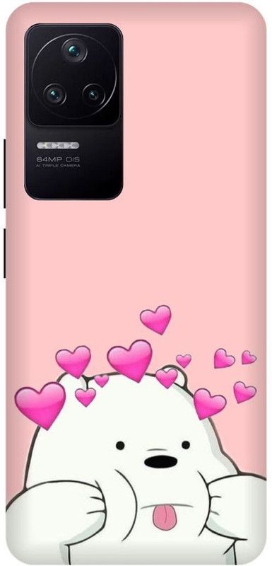 play fast Back Cover for POCO F4 5G  (Pink, White, Hard Case, Pack of: 1)