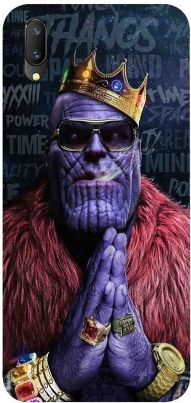 Skyhawk Back Cover for Vivo V11 Pro Purple Thanos  (Multicolor, Waterproof, Silicon, Pack of: 1)