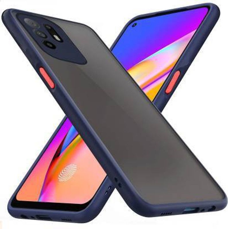 Cafune Back Cover for Oppo f19 Pro Plus  (Blue, Camera Bump Protector, Pack of: 1)