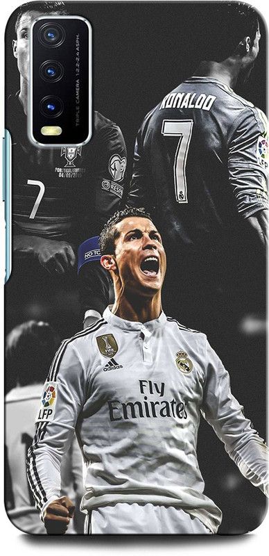 GRAFIQE Back Cover for Vivo Y12G CRISTIANO RONALDO, RONALDO 7, CR, 7, FOOTBALL, SPORTS, REAL MADRID  (Multicolor, Shock Proof, Pack of: 1)