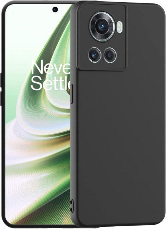 S-Hardline Back Cover for OnePlus 10R  (Black)