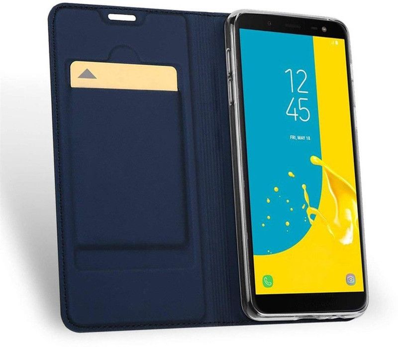 Elica Flip Cover for Samsung Galaxy On6  (Blue, Cases with Holder, Pack of: 1)