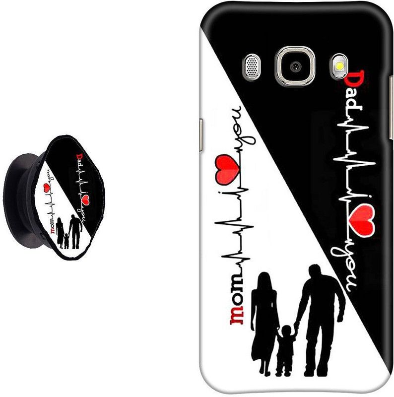 SPBR Back Cover for Samsung Galaxy J5 - 6  (Black, White, Cases with Holder)