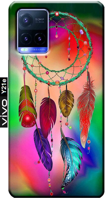 YorktoSis Back Cover for Vivo Y21e 2819  (Multicolor, Grip Case, Silicon, Pack of: 1)