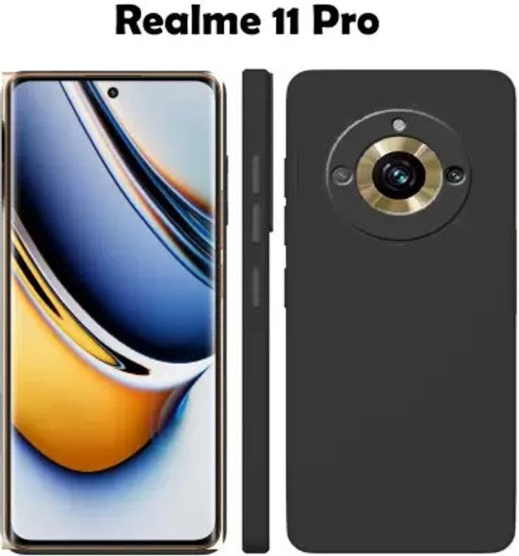 Kglking Front & Back Case for Realme 11 Pro, Realme 11 Pro 5G, realme 11 Pro 5G  (Black, Matte Finish, Silicon, Pack of: 1)