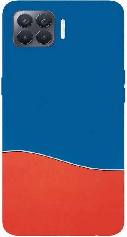 SGRB Enterprises Back Cover for Oppo F17 Pro  (Blue, Orange, Shock Proof, Silicon)